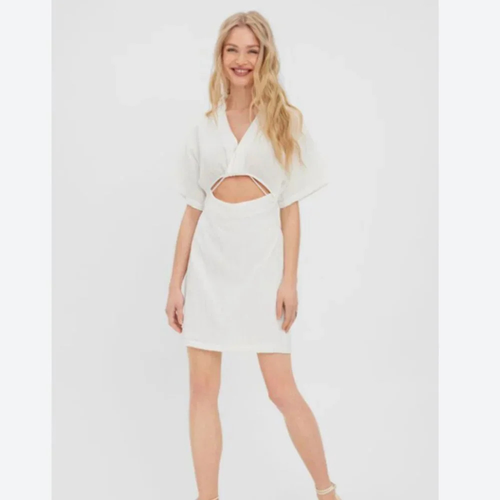 NWT Vero Moda VMREGITZE SS SHORT DRESS Size Medium